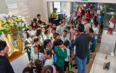 Alunos da Escola Gregório Brito visitam o Parque Vila Maguary em alusão ao Dia Internacional da Animação