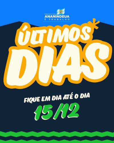 Prefeitura de Ananindeua prorroga até 15 de dezembro a campanha "Fique em Dia"