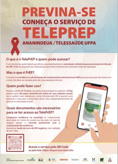 Ananindeua amplia acesso à prevenção do HIV com serviço inovador de TelePrEP