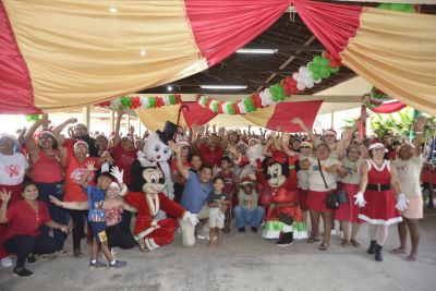 SEMCAT garante um Natal cheio de alegria, comida na mesa e dignidade para as famílias de Ananindeua