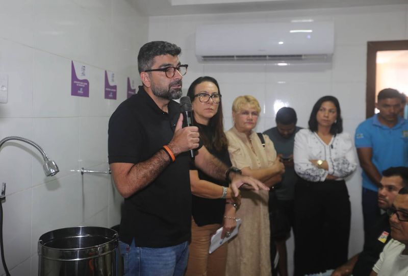 Entrega de tanque de Branqueamento na Casa do Açaí