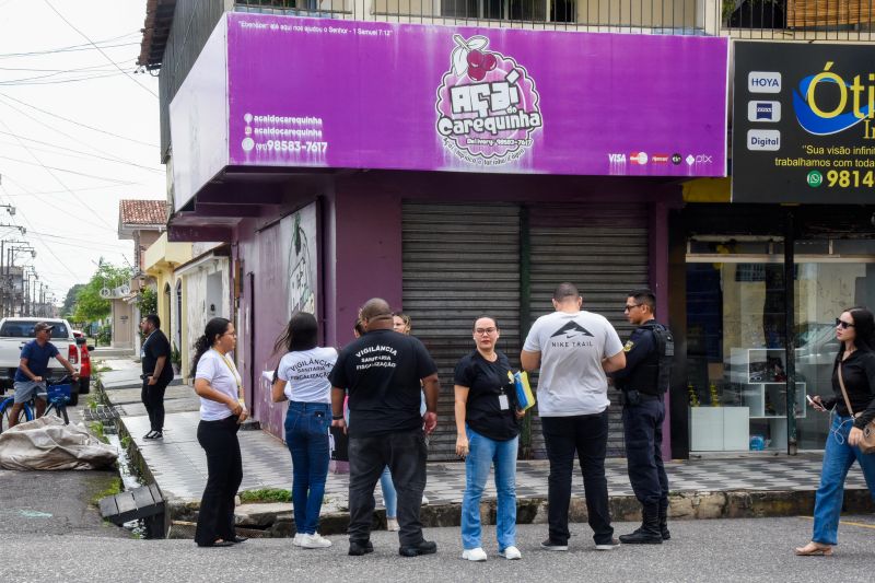 Vistoria da Vigilância em Saúde em Pontos de Açaí na Cidade Nova 6