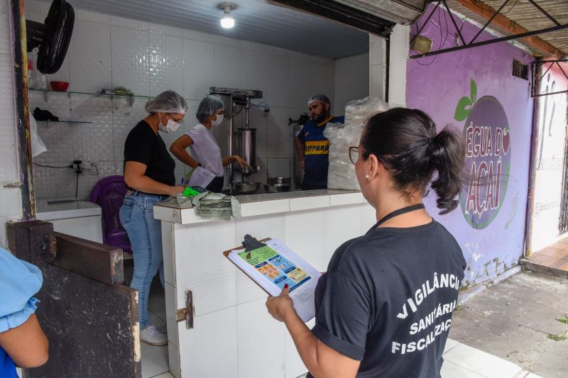 Vistoria da Vigilância em Saúde em Pontos de Açaí na Cidade Nova 6
