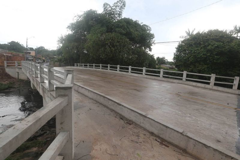 Inauguração da nova ponte da passagem Santa Clara no bairro 40 Horas