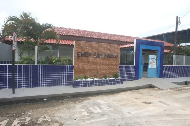 Escola Municipal São Paulo toda reformada no bairro Jaderlândia