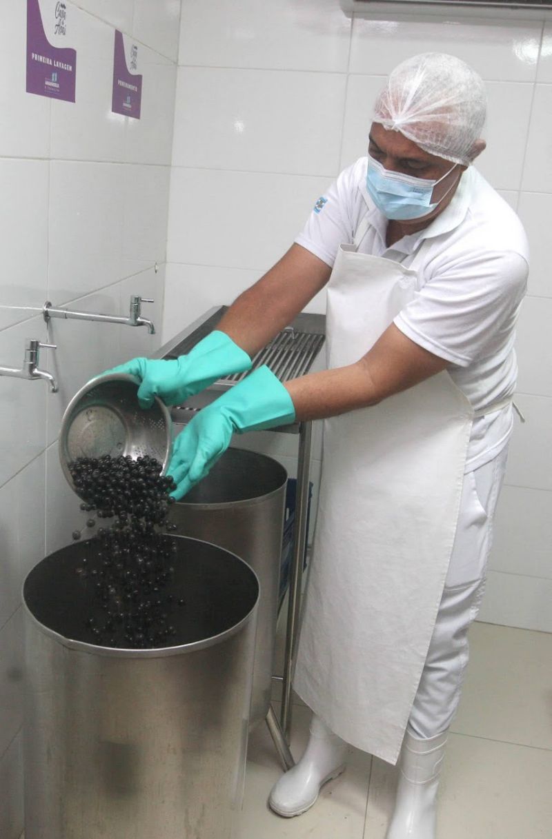 Curso batedores de açaí na Casa do Açaí