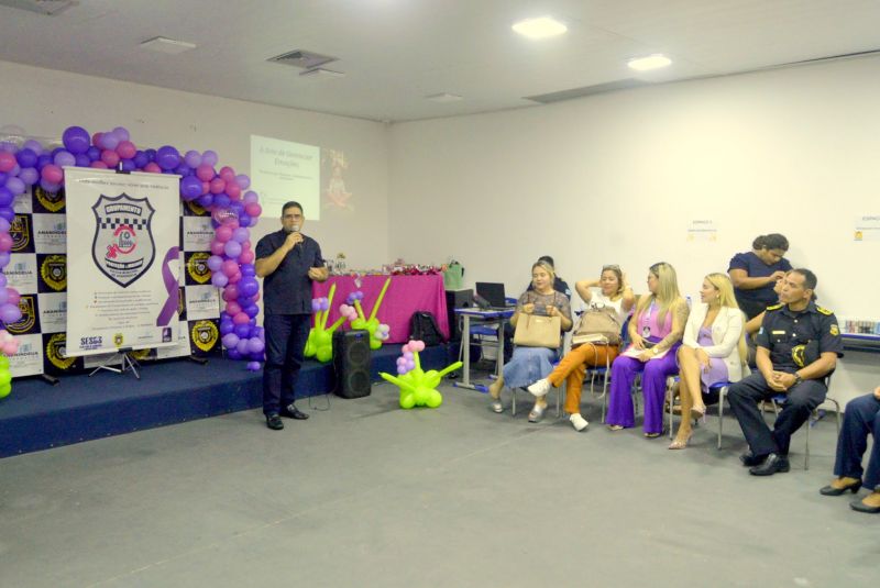 Roda de conversa para Protege Mulher na secretaria municipal de segurança Defesa Social