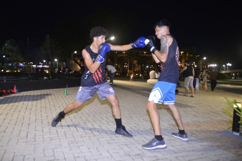 Sábado cultural mulheres no parque artes marciais no Parque Cultural Vila Maguary