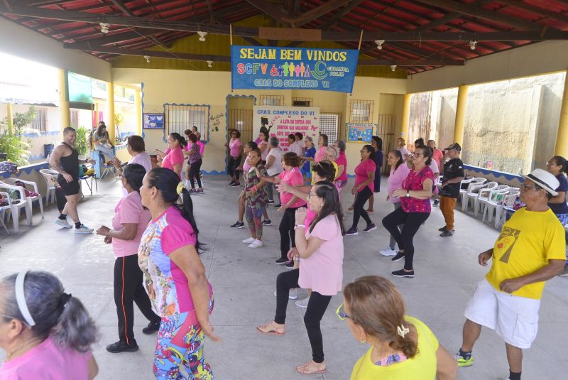 Fluxo com respeito ação mulher no CRAS Complexo da Cidade Nova VI