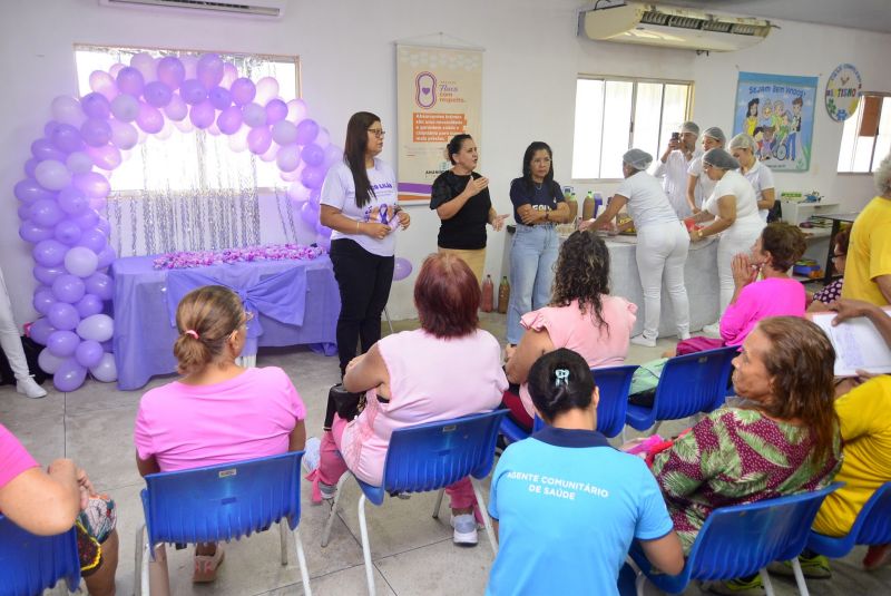 Fluxo com respeito ação mulher no CRAS Complexo da Cidade Nova VI