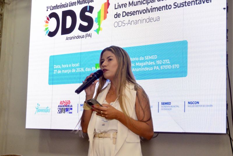 1ª Conferência Livre Municipal dos Objetivos de Desenvolvimento Sustentável (ODS) no auditório da SEMED
