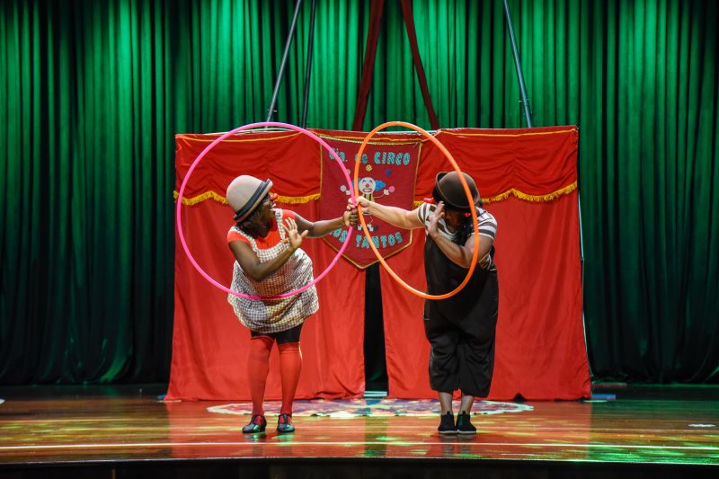 Certificação do curso, Cortejo Circense e Espetáculo Vira Peixe no teatro municipal