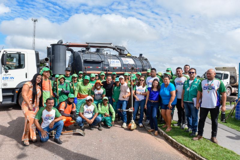 Mutirão da limpeza na comunidade Novo Cristo no Icuí