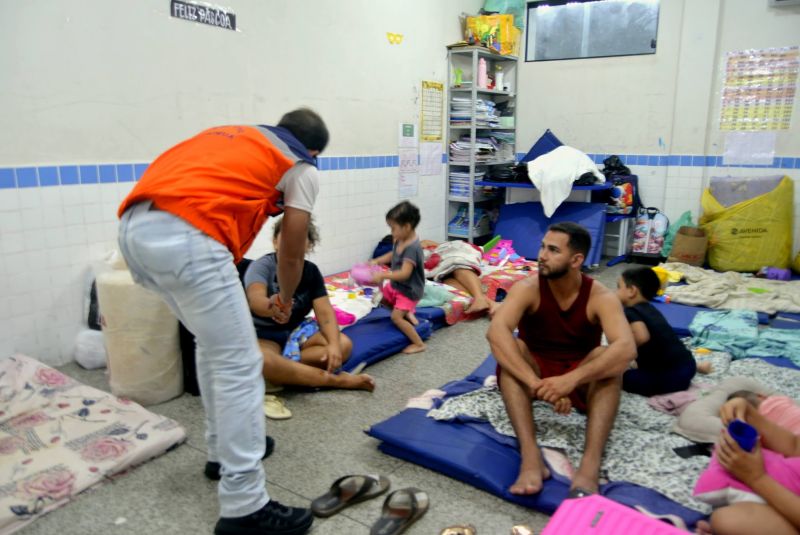 EMEF Santa Margarida, visita as famílias afetadas pelas chuvas