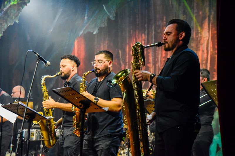 Especial de aniversário do parque com açaí Big Band no teatro Municipal de Ananindeua