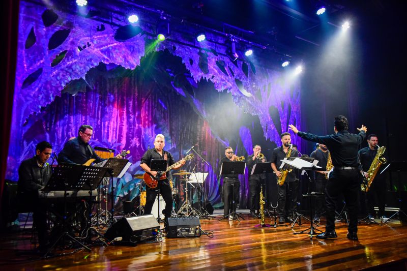 Especial de aniversário do parque com açaí Big Band no teatro Municipal de Ananindeua