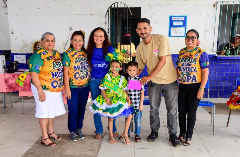 Festa junina na escola EMEF Raimunda Pinto no bairro 40 Horas