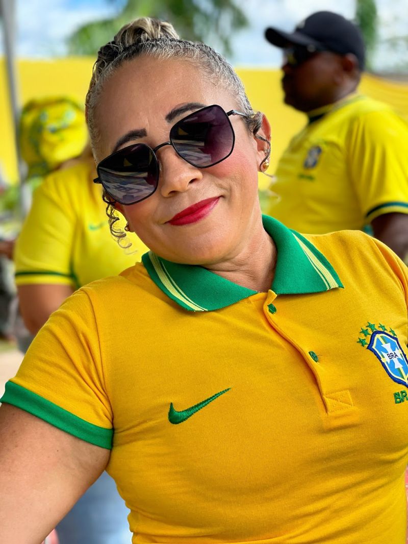 Jogo Brasil no telão Parque Vila Maguary