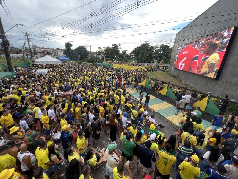 Jogo da Seleção Brasileira no Parque Vila Maguary