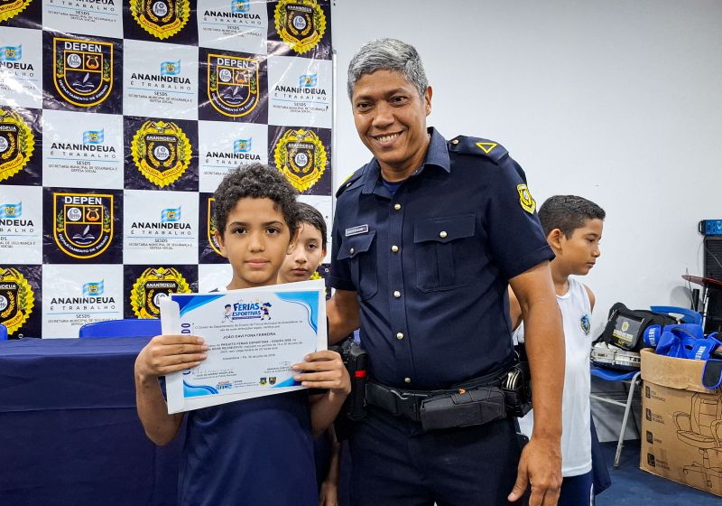 Encerramento das Férias Esportivas e entrega dos Certificados