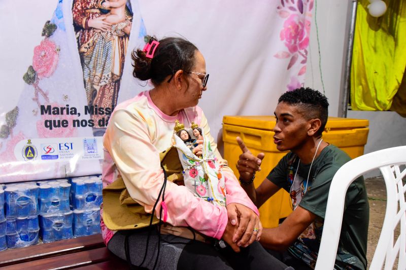 Acolhida dos Romeiros na escola Selesiana do Trabalho na BR 316