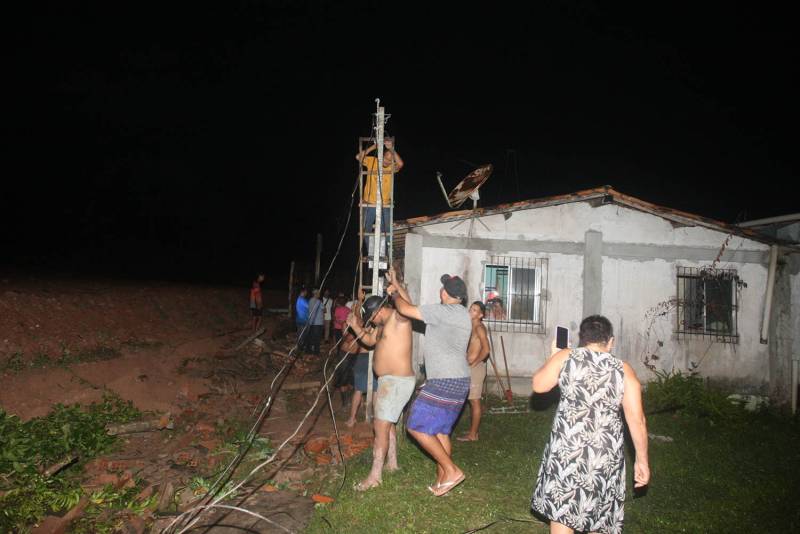 A energia elétrica foi comprometida.