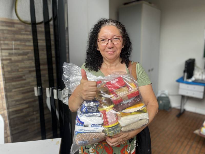 Apoio alimentar garante dignidade e segurança às famílias acompanhadas pelo CRAS Guanabara