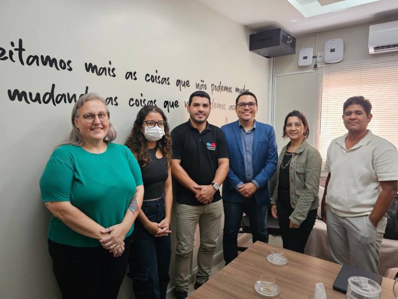 Representantes da OAB e da SECDH reunidos para marcar este grande momento