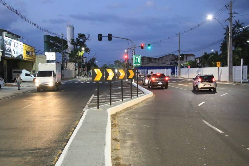Nova Avenida Hélio Gueiros recebeu aproximadamente dois quilômetros de vias duplicadas e restauradas, ampliando as condições de circulação na região.