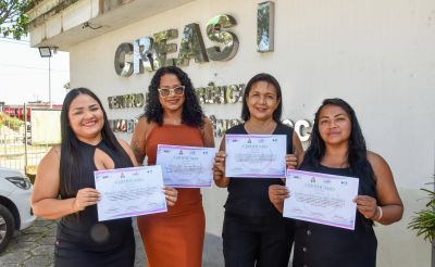 Curso de pintura e acabamento fortalece autonomia de mulheres em Ananindeua