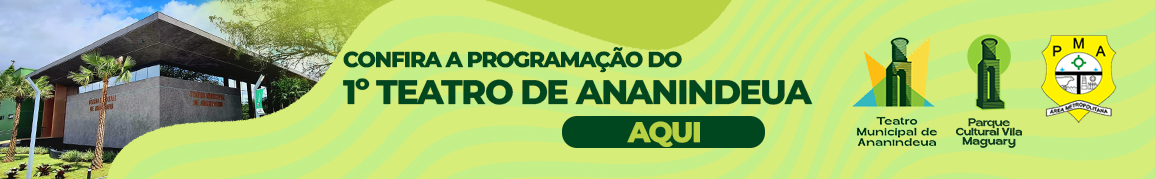 banner: Programação Teatro Municipal de Ananindeua
