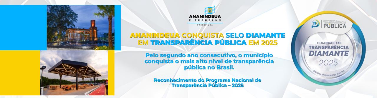 Ananindeua Conquista Selo Diamante em Transparência Pública